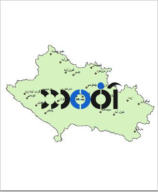شیپ فایل شهرهای استان لرستان (نقطه ای)